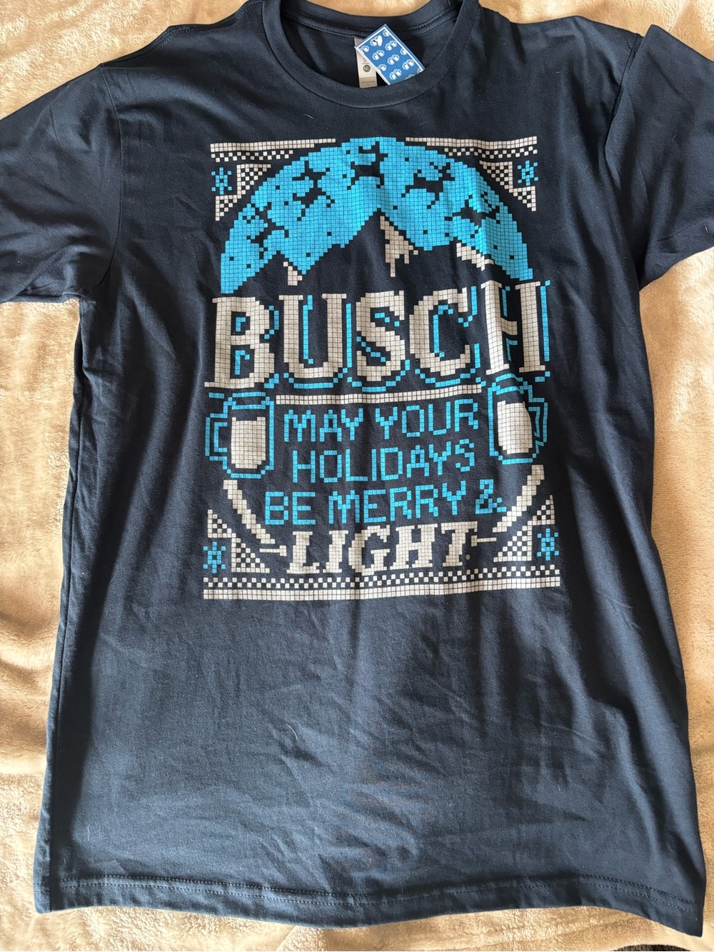 Men's Black Short Sleeve Crew T-Shirt - Picture 3 of 3